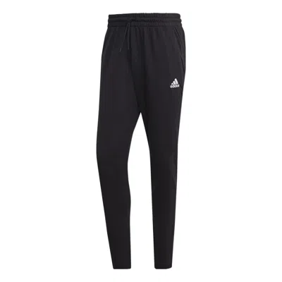 ADIDAS ORIGINALS adidas Essentials Single Jersey Tapered Open Hem Pants 'Black'