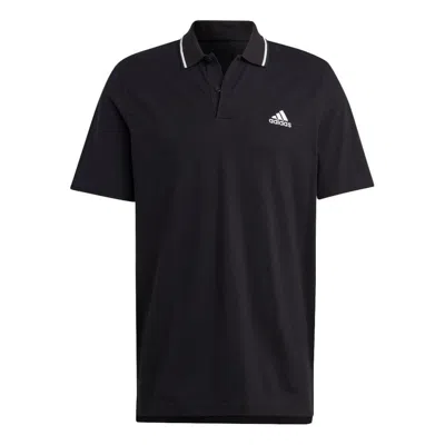 ADIDAS ORIGINALS adidas Essentials Small Logo Polo Shirt 'Black'