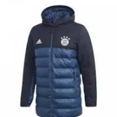 ADIDAS ORIGINALS adidas FC Bayern Munich SSP Padded Hoodie Jacket Asia Sizing 'Blue Black'