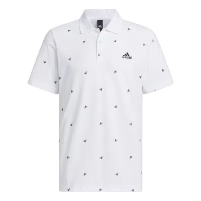 ADIDAS ORIGINALS adidas Fi Polo Aop Logo Printing Training Sports Short Sleeve Polo Shirt 'White'