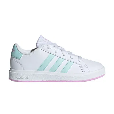 ADIDAS ORIGINALS ADIDAS GRAND COURT LACE-UP J 'WHITE AQUA BLISS LILAC' | KID'S SIZE 3