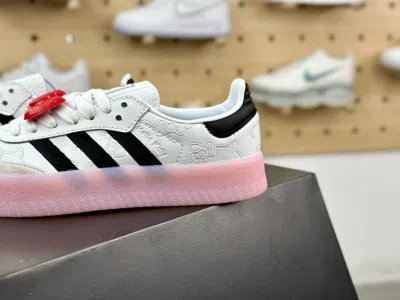 ADIDAS ORIGINALS ADIDAS HELLO KITTY X SAMBAE WHITE BLACK CLEAR PINK W FROM JAPAN