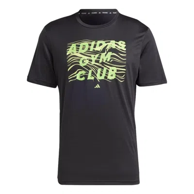 ADIDAS ORIGINALS adidas HIIT Graphic Training T-Shirts 'Black Green'