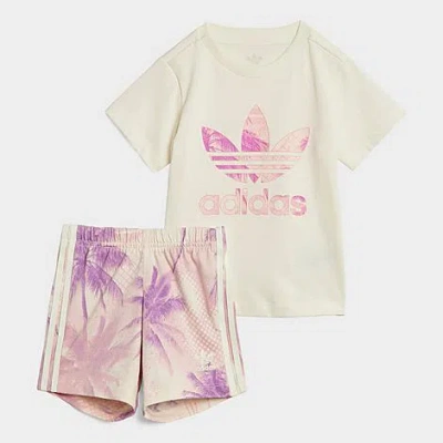 ADIDAS ORIGINALS ADIDAS INFANT AND KIDS' TODDLER ORIGINALS T-SHIRT AND SHORTS SET