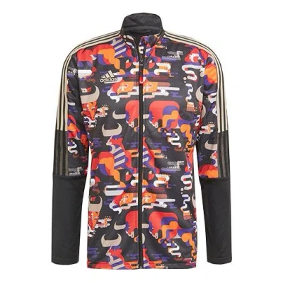 ADIDAS ORIGINALS adidas Iro Wrm Jktcny Casual Sports Soccer/Football Stand Collar Jacket Black