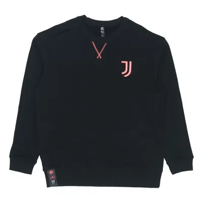 ADIDAS ORIGINALS adidas Juve Lny Cr Swt limited Juventus Embroidered team logo Soccer/Football Sports Pullover Black