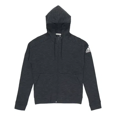 ADIDAS ORIGINALS adidas Knit Windproof Breathable Hooded Jacket Iron gray