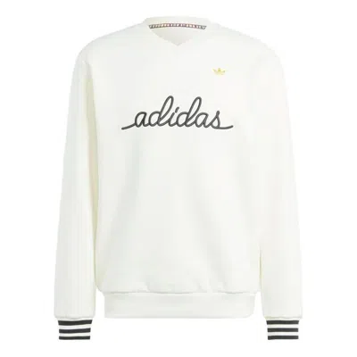 ADIDAS ORIGINALS adidas Lifestyle Nice Embroidered Sweatshirt 'White'