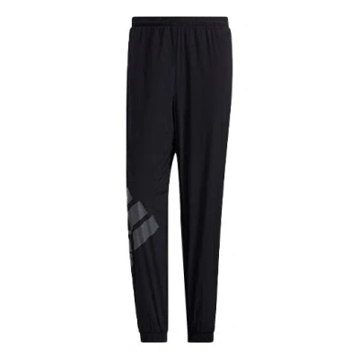 ADIDAS ORIGINALS adidas Logo Alphabet Printing Colorblock Bundle Feet Sports Pants Black