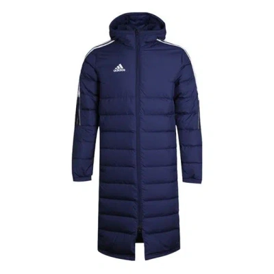 ADIDAS ORIGINALS adidas Logo hooded down Jacket Navy Blue