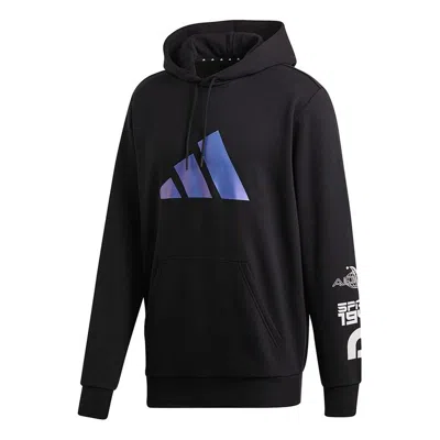 ADIDAS ORIGINALS adidas logo Printing Casual hooded Sports Black