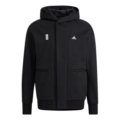 ADIDAS ORIGINALS adidas Logo Sports Hooded Jacket Black