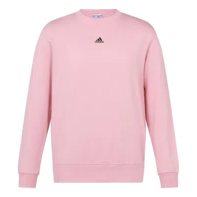 ADIDAS ORIGINALS adidas Loose Casual Printing Round Neck Pullover Couple Style Pink
