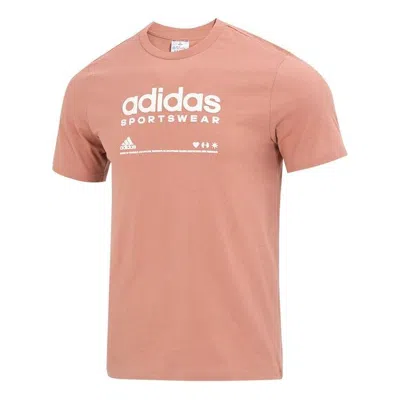 ADIDAS ORIGINALS adidas Lounge Graphic T-Shirt 'Brown White'