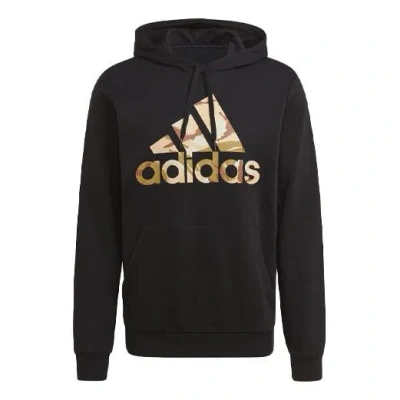 ADIDAS ORIGINALS adidas M Camo Hd Logo Printing Sports hooded Long Sleeves Black
