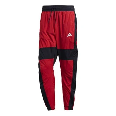 ADIDAS ORIGINALS adidas M O Shape Pant Splicing Sports Bundle Feet Pants Red