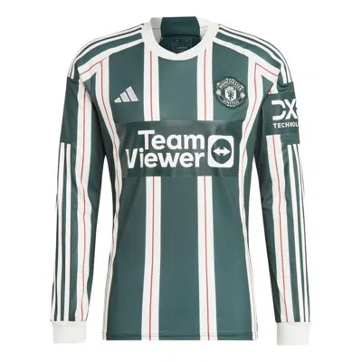 ADIDAS ORIGINALS adidas Manchester United 23/24 Long Sleeve Away Jersey 'Green White'