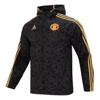 ADIDAS ORIGINALS adidas Manchester United DNA Windbreaker Jackets 'Black Yellow'