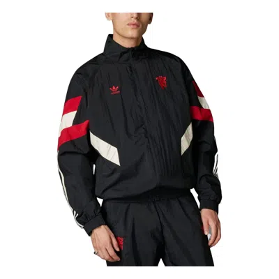 ADIDAS ORIGINALS adidas Manchester United Originals Track Jacket Asia Sizing 'Black Red'