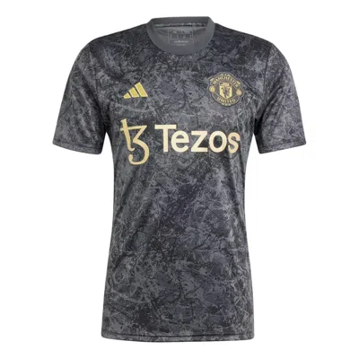 ADIDAS ORIGINALS adidas Manchester United Stone Roses Pre-Match Jersey Asia Sizing 'Black'