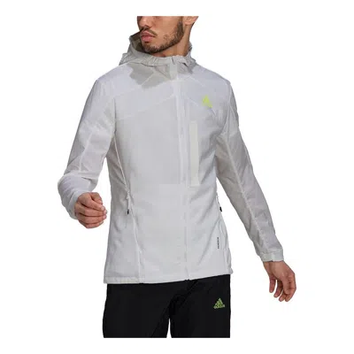 ADIDAS ORIGINALS adidas Marathon Jkt Running Sports Hooded Jacket For Men White