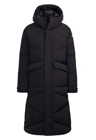 ADIDAS ORIGINALS ADIDAS MEN BIG BAFFLE LONG DOWN JACKET BLACK PADDED TOP WINTER PARKA COAT GT6536