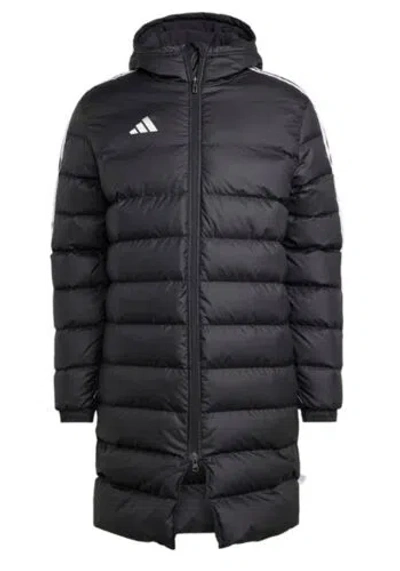 ADIDAS ORIGINALS ADIDAS MEN TIRO 23 LONG DOWN COAT PADDED JACKET BLACK TOP GYM PARKA COAT HS7238