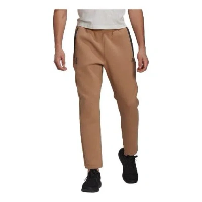 ADIDAS ORIGINALS adidas MENS Wj Pnt Kn Warm Running Training Straight Leg Pants Yellow