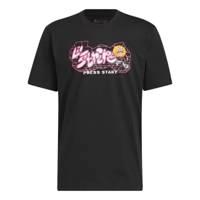 ADIDAS ORIGINALS adidas Metaverse Gaming Lil' Stripe Tee 'Black'