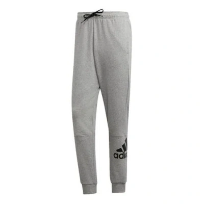 ADIDAS ORIGINALS adidas Mh Bos Pnt Ft Logo Printing Bundle Feet Sports Long Pants Asia Edition light grey