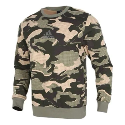 ADIDAS ORIGINALS adidas Mh Gfx Camo Camouflage Knit Casual Round Neck Pullover Camouflage