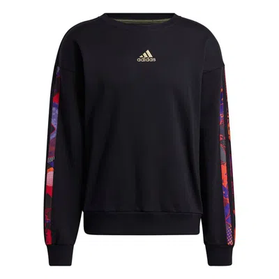 ADIDAS ORIGINALS adidas Mic Gfx Crew Printing Basketball Round Neck Sports Black