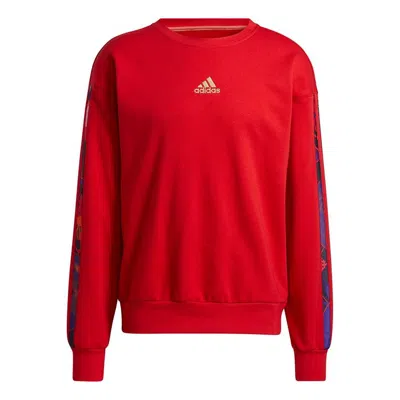 ADIDAS ORIGINALS adidas Mic Graphic Crew Sweatshirt Red