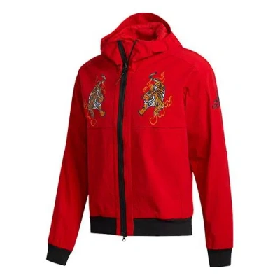 ADIDAS ORIGINALS adidas Mic Jkt Wb Hood Sport Jacket Male Red