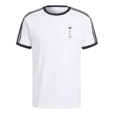 ADIDAS ORIGINALS adidas Mickey Mouse x Originals 3-Stripes Tee Asia Sizing 'White'