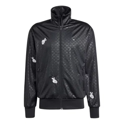 ADIDAS ORIGINALS adidas Mickey Mouse x Originals Monogram Embroidered Firebird Track Top Asia Sizing 'Black'