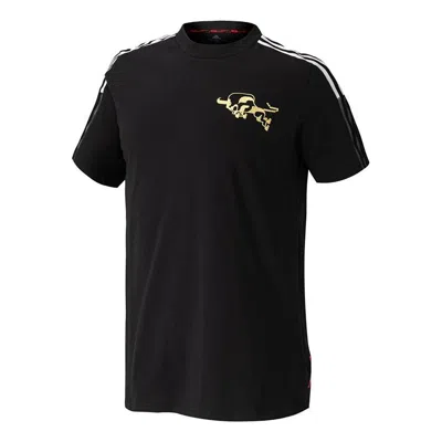 ADIDAS ORIGINALS adidas Mufc Cny Tee New Year's Edition Manchester United Soccer/Football Sports Short Sleeve Black