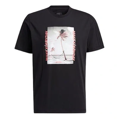 ADIDAS ORIGINALS adidas neo Athleisure Casual Sports Round Neck Short Sleeve Black