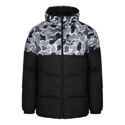 ADIDAS ORIGINALS adidas Neo COLOR BLOCK JKT Mens Black Down Jacket Thick Cot Running Jas Sport Kleding Mannelijke Win