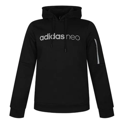 ADIDAS ORIGINALS adidas Neo Hooded Sweatshirt 'Black White'