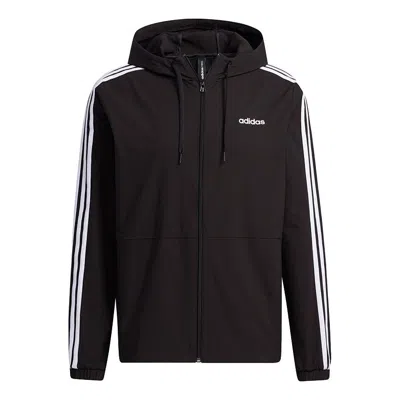 ADIDAS ORIGINALS adidas neo M Ce 3s Wb Classic Stripe Windproof waterproof Sports Hooded Jacket Black
