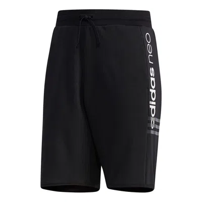ADIDAS ORIGINALS adidas neo M Cs Brndd Shrt Side Alphabet Printing Casual Sports Shorts Black