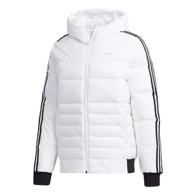 ADIDAS ORIGINALS adidas neo M Sprt Dwn Puff Casual Sports hooded down Jacket White