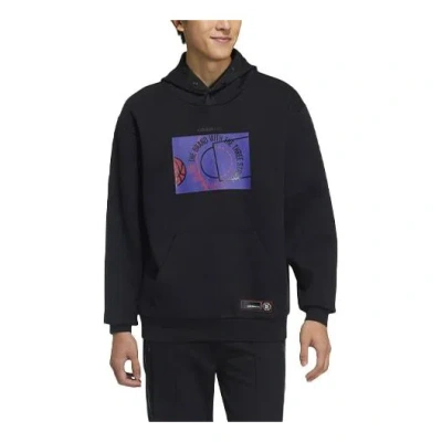 ADIDAS ORIGINALS adidas neo M Ss Feb Casual Pattern Printing Loose Black