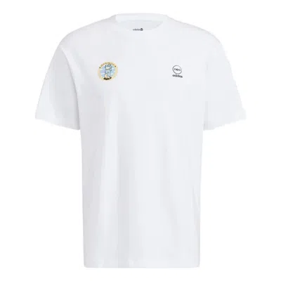 ADIDAS ORIGINALS adidas neo M Sw Slogan Tee Solid Color Alphabet Printing Athleisure Casual Sports Short Sleeve Coupl