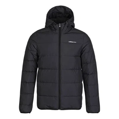ADIDAS ORIGINALS adidas neo M Trans Dwn Jkt Windproof Stay Warm Sports hooded down Jacket Black