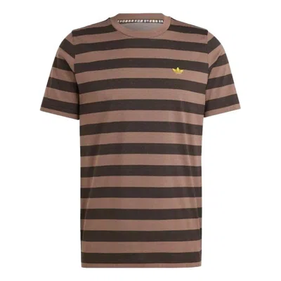 ADIDAS ORIGINALS adidas Nice Striped T-Shirt 'Brown'