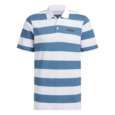 ADIDAS ORIGINALS adidas Pique Stripe Polo Shirt Asia Sizing 'Blue White'