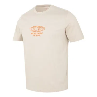 ADIDAS ORIGINALS adidas Polo Estampado Worldwide Hoops Globe Basketball T-Shirts 'Beige'