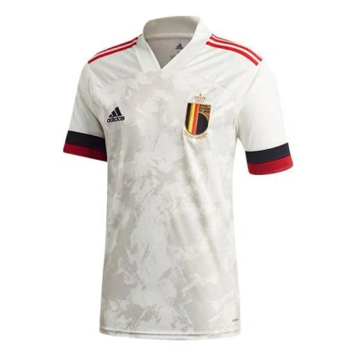 ADIDAS ORIGINALS adidas RBFA A JSY Belgium National Team Away Fan Edition Sports Short Sleeve Jersey White